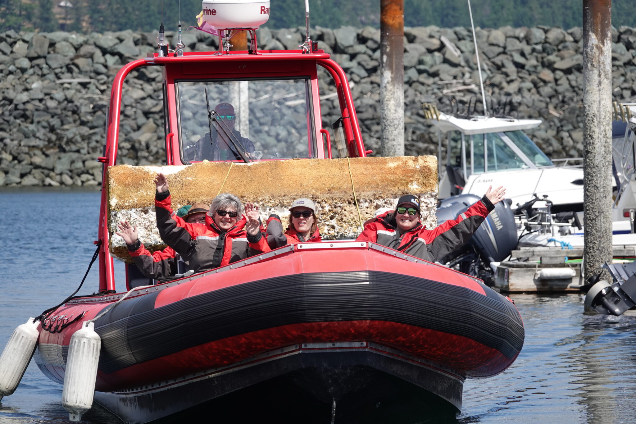 People on the Campbell River Whale Watching and Adventure Tours boat