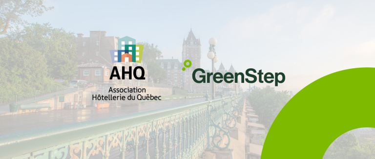 Association Hôtellerie du Québec and GreenStep logos